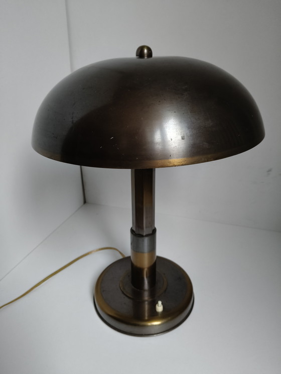Image 1 of Bauhaus Art Deco Messing tafellamp 