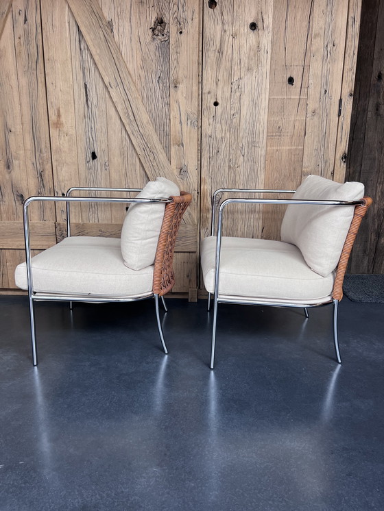 Image 1 of 2x Sillón Living Divani, sillas de cafetería, diseño de Piero Lissoni