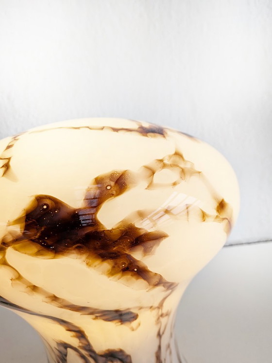 Image 1 of Lampe de table effet marbre par Ivan Jakeš pour Sklarny Rapotin 1960