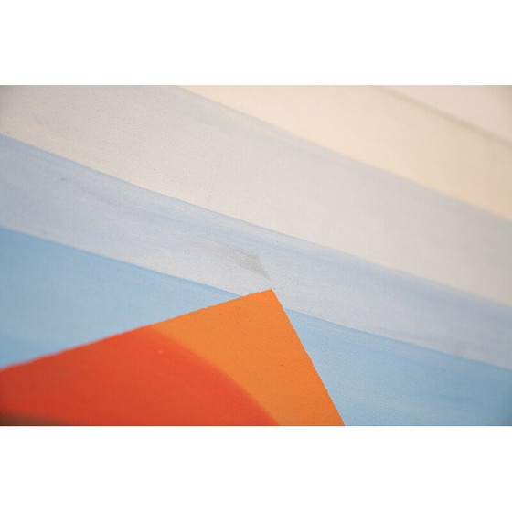 Image 1 of Vintage abstract painting on acrylic canvas, 2000s