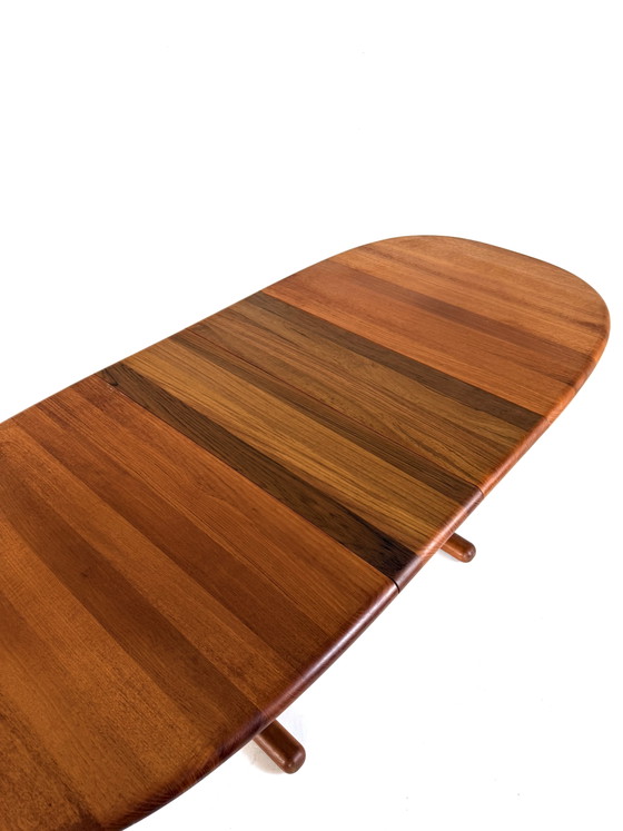 Vintage extendable teak dining table, Holstebro Møbelfabrik ‘70 – Wood, Metal (photo 10 of 15)