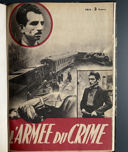 Exceptionnelle et rarissime brochure L’armée du crime 1944