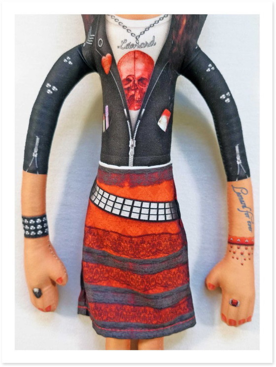 Image 1 of Cadeau met Mona Lisa-steenmotief | Decoratie met rotskunst | Kunstpop als verzamelobject | Stoer cadeau voor kunstliefhebbers