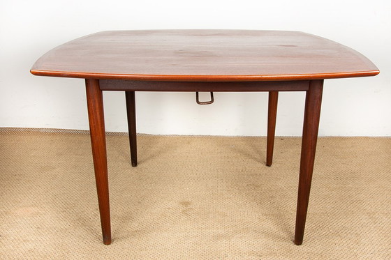 Image 1 of Very Large Danish extensible dining table, 260 cm, in teak by Henry Walter Klein for Bramin 1960.