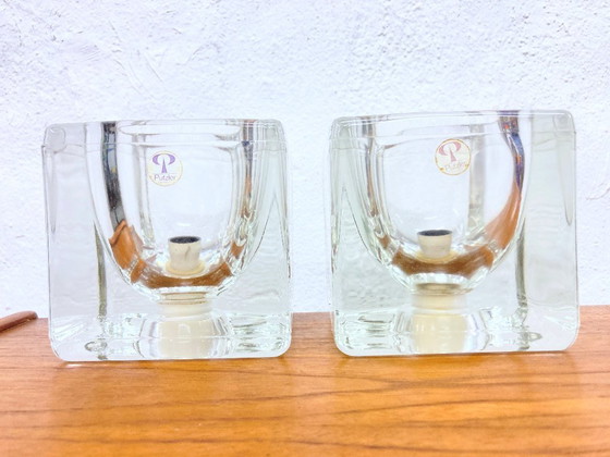 Image 1 of 2 light cube table lamps by Peill & Putzler, 1970s design