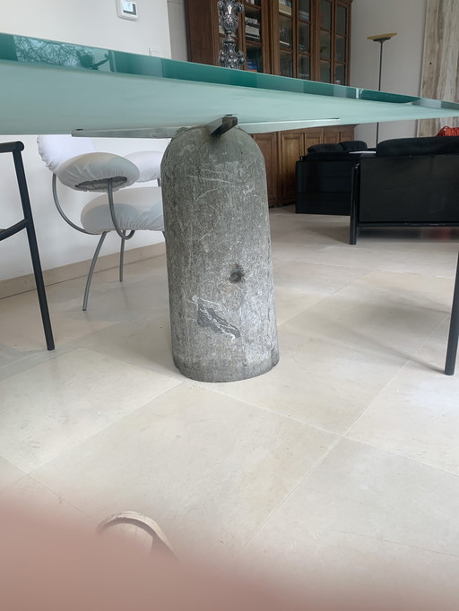 Table design en verre