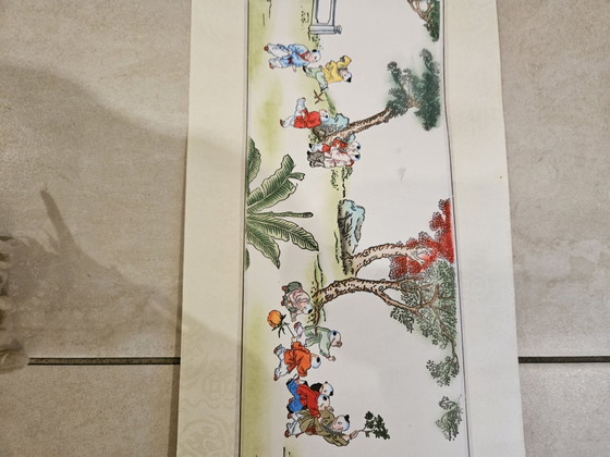 Unique Chinese paper roll Folk Art Tianjin, Wall decoration, Multi Color (photo 10 of 11)