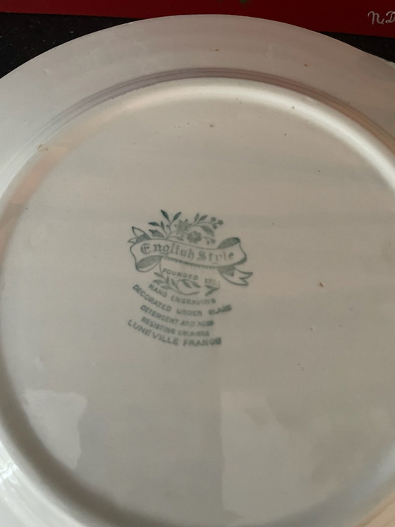 Lunéville Vintage Plates, Luneville, Crockery, Ceramic, Blue (photo 4 of 8)