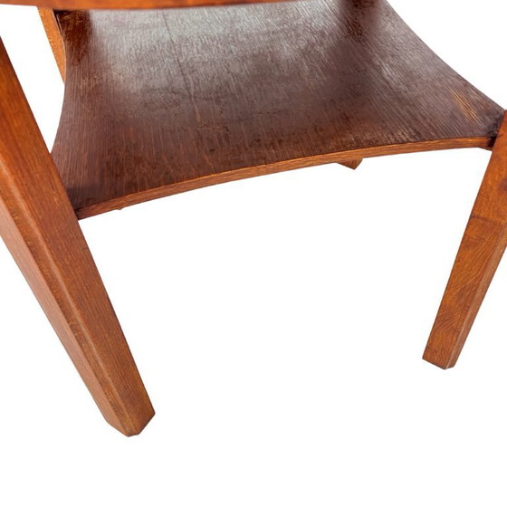 Image 1 of Mesa de centro redonda, mediados de siglo, Art Déco, después de la renovación, Alemania, años 1960.