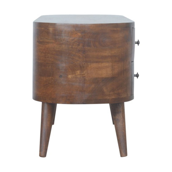 Mobile TV di Lusso in Legno Massello di Mango – Chestnut – Design Rotondo – Artisan, Mobili TV (photo 9 of 9)