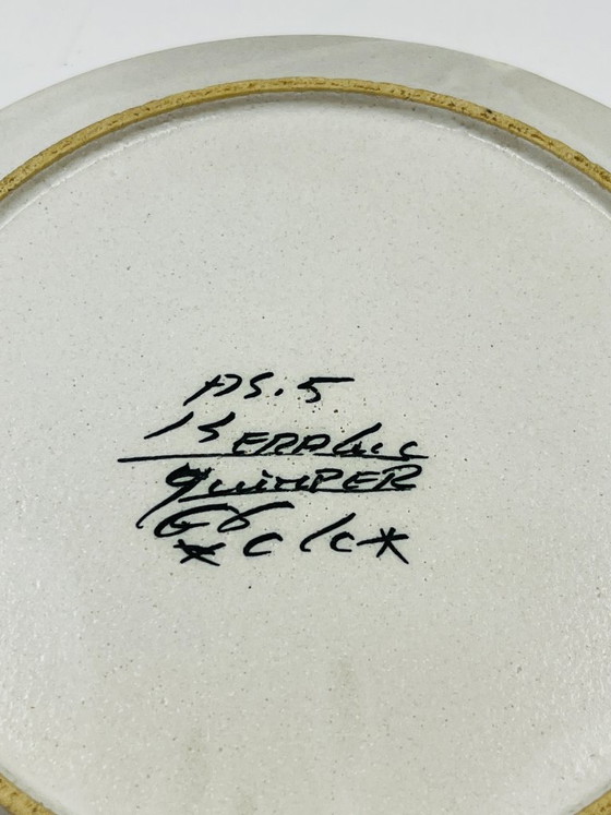 8 dessertborden Keraluc Quimper Renaissance 1960 – Servies, Ceramic (photo 10 of 10)