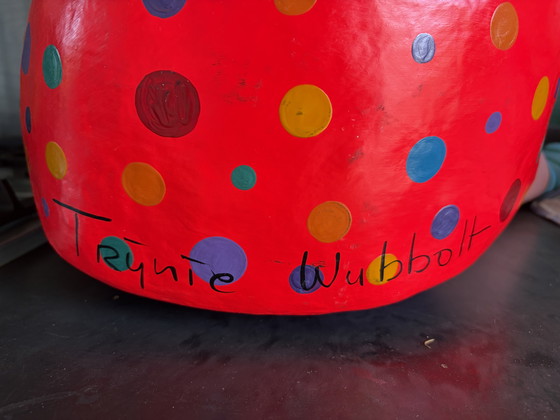 Image 1 of Lady in an orange dress by Trijnie Wubbolt