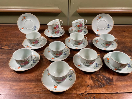 Limoges Raynaud Teeservice – 12 Tassen – Vintage 1960er/70er Jahre