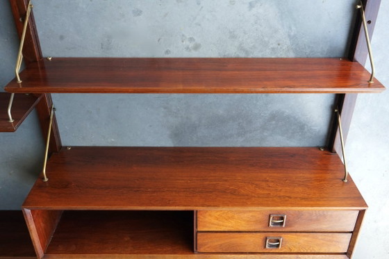 3-Bay Rosewood Wall System by Louis Van Teeffelen for Wébé – Webe, Wall cabinet, Mid Century Modern (photo 13 of 21)