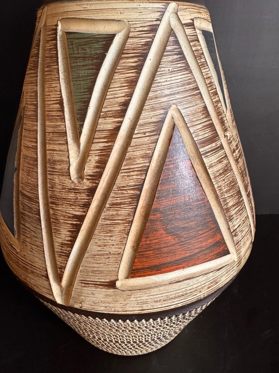 Vintage Brutalist Vase, Walter Gerhards West Germany (240/30), Perfect condition, Walter Gerhards KG, Ceramic (photo 4 of 7)