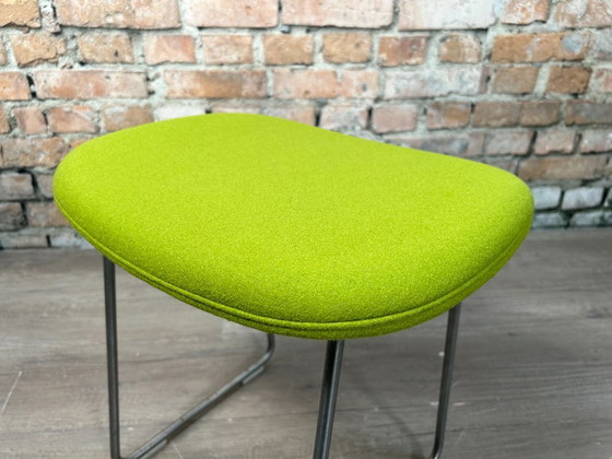 Cappellini Hi Pad Low Stool, Groen | Jasper Morrison, Krukjes, Textiel, Metaal, Modern (foto 5 van 8)