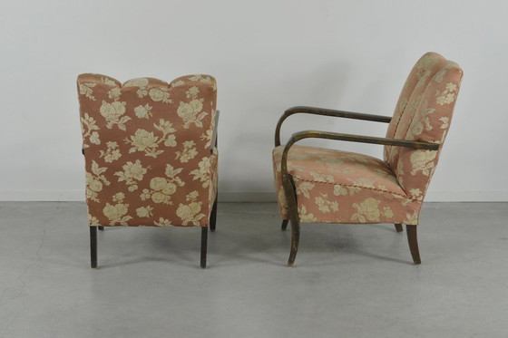 Image 1 of 1950’s Swedish Modern Set of 2 Sculptural Armchairs