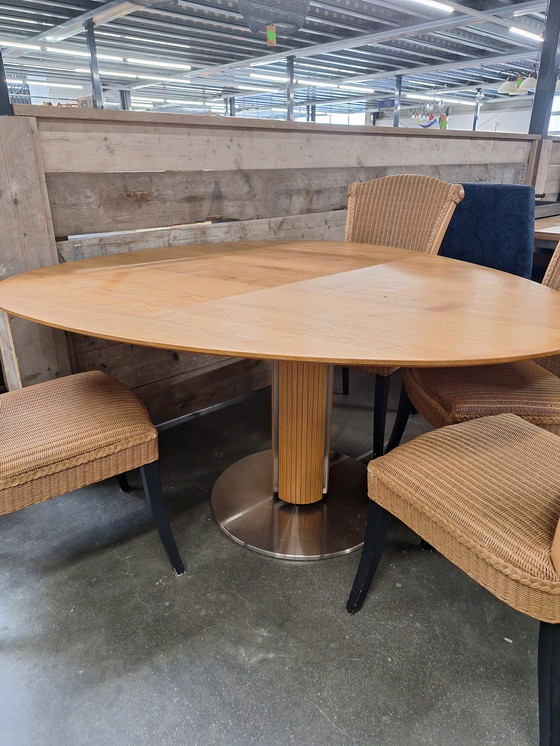 Image 1 of Tavolo da pranzo Bree's New World Steely in rovere massiccio