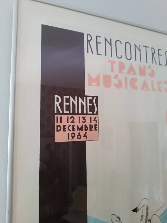 Image 1 of Vintage Joost Swarte "Rencontres Trans Musicales 1984" litho
