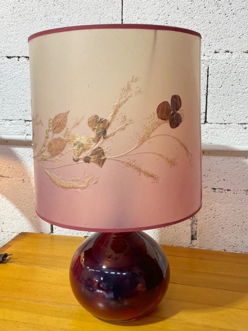 Lampada in ceramica vintage degli anni '70