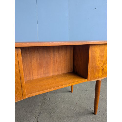 Scrivania vintage autoportante in teak, Danimarca anni '60 – Scrivanie, Wood, Mid Century Modern (photo 13 of 13)