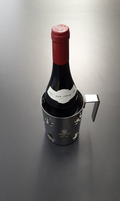 Alessi bottle holder , Italy, stainless steel 18/10 , very good