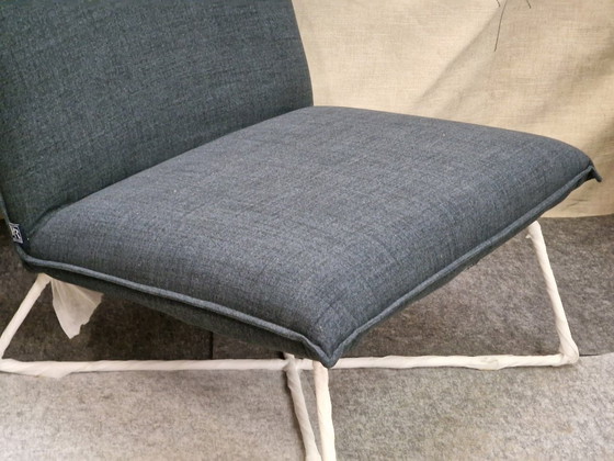 Image 1 of 1x PR LIVING Jasmin blauer Sessel