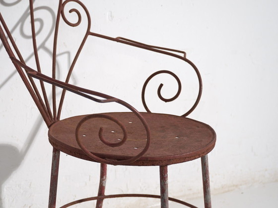 Vintage iron garden chair (c.1950) – Dining chairs, Industrieel (photo 19 of 35)