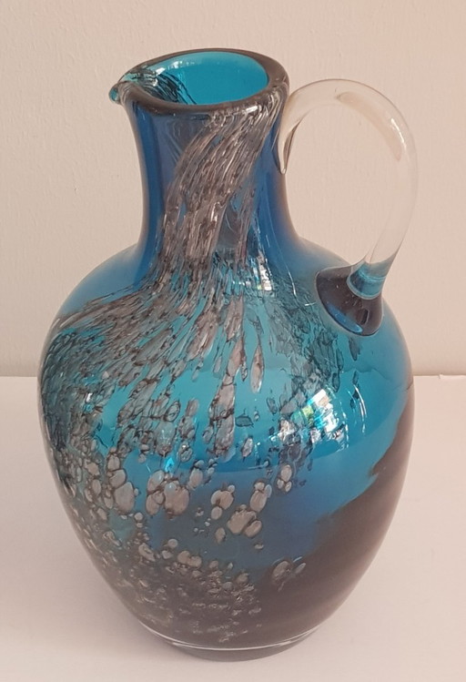 2X Vases en verre de Floride par Löffelhardt pour Zwiesel