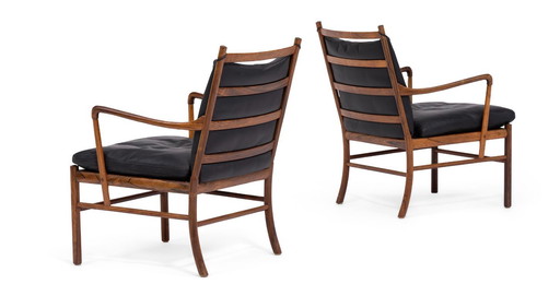 Zeitloser Design-Klassiker: Ole Wanscher PJ 149 Kolonialsessel (Original von 1975) – Brasilianischer Palisander & Leder