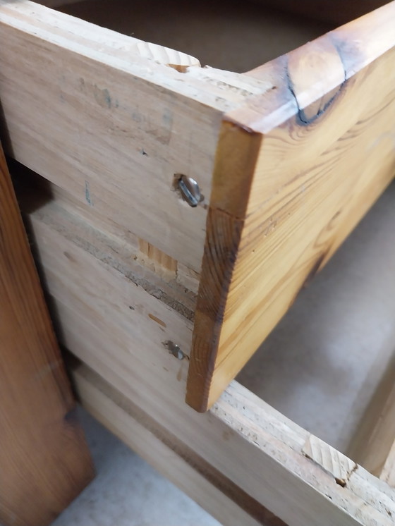 Image 1 of 1 x Set Nachtkastjes/Tafeltjes 1960's Zweeds Grenen