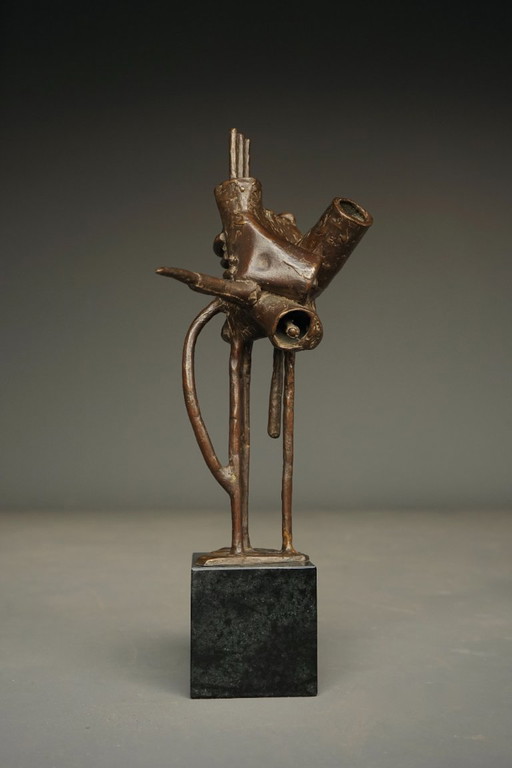 Scultura astratta in bronzo di Jetty Homan, Paesi Bassi, 1972