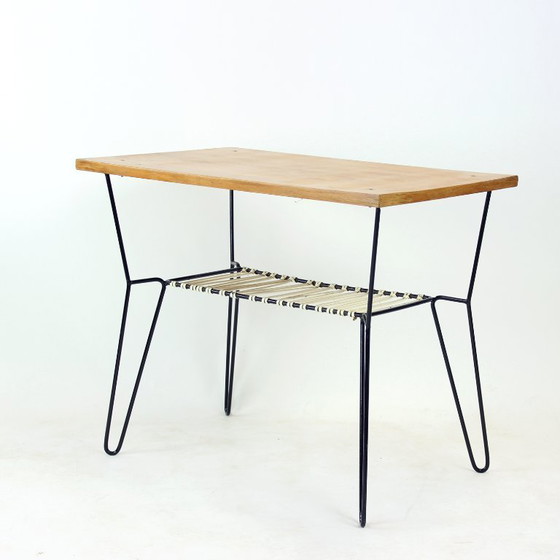 Image 1 of Couchtisch mit Metallgestell, Tschechoslowakei, 1960er Jahre