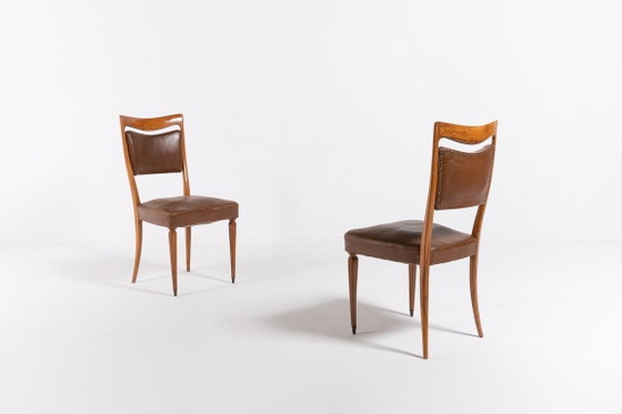 Image 1 of Chaises italiennes de style Mid-Century de Vittorio Dassi, années 1950