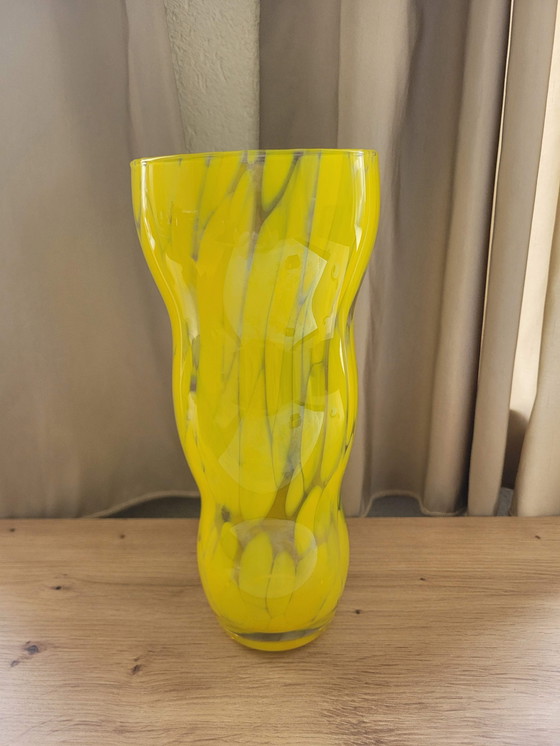 Image 1 of Retro gele gevlekte vaas 