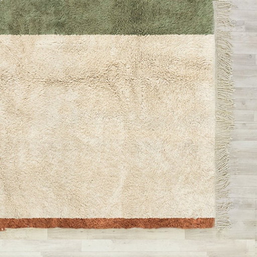 Tappeto marocchina in lana naturale 250x150 cm