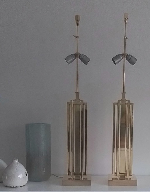 Lámparas de mesa estilo Hollywood Regency