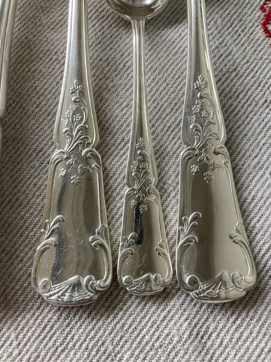 Image 1 of 40-delige verzilverde bestekset