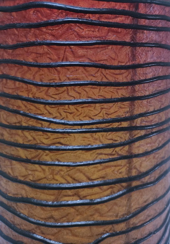 Image 1 of Lampe Harz Metall Zylinder 90er Jahre