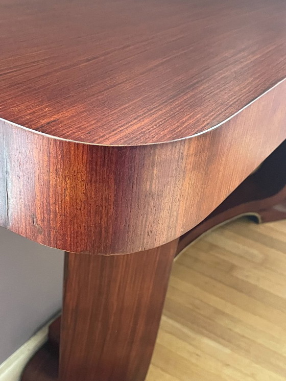 Image 1 of Art Deco rosewood console table from the 1930s