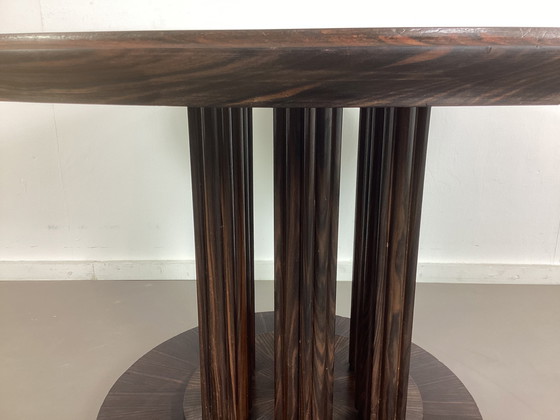 Image 1 of Rare Amsterdam School Art Deco rosewood table