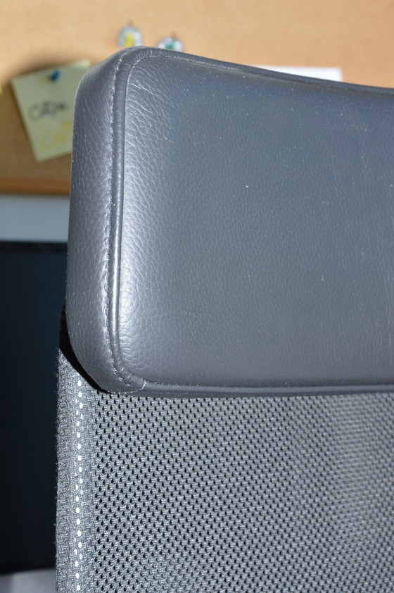 Ikea Järvfjället Bürostuhl aus Echtleder mit Lendenwirbelstütze – Bürostühle, Leather, Metal (photo 5 of 9)