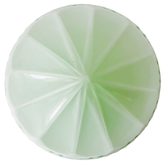 Image 1 of Lampada da soffitto vintage Thabur Art Déco verde menta, anni '30