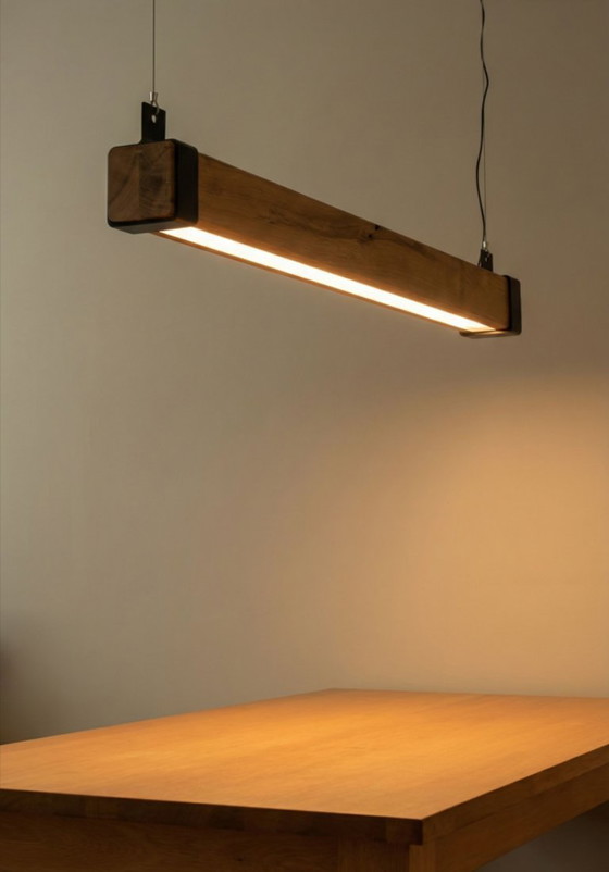 Image 1 of Lampada a sospensione in legno - luce intensa 125
