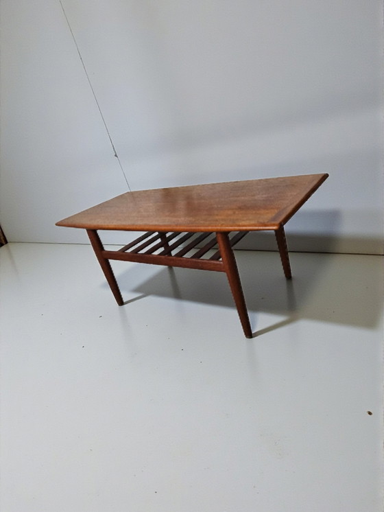 Image 1 of Mid Century Grete Jalk Teak Couchtisch Sofatisch Tisch 1960er