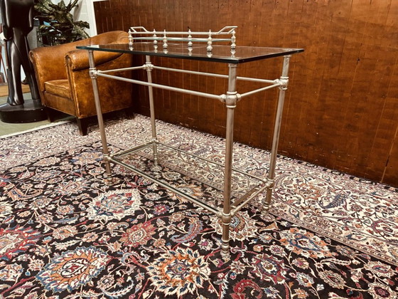 Eichholtz Regency Table d'appoint – Tables d'appoint, Verre, Métal (photo 4 of 11)