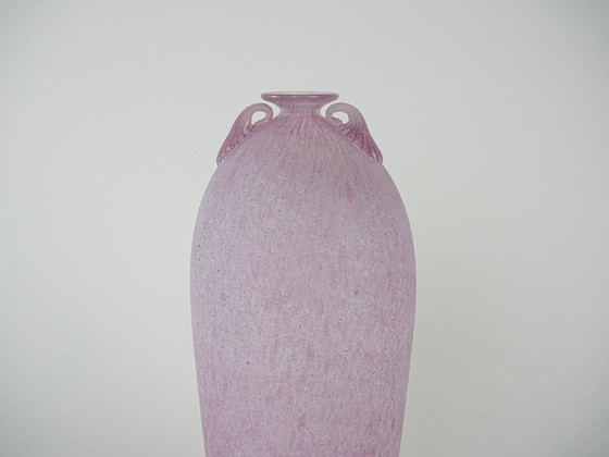 Image 1 of Jarrón de cristal de Murano, diseño italiano, años 70, fabricado en Italia.