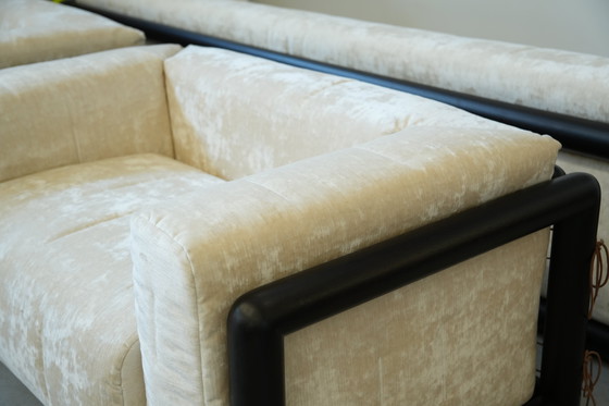 Image 1 of 1973 "Cornaro" Sofa & Fauteuil Set door Carlo Scarpa voor Gavina - Iconisch Italiaans Modernistisch Ontwerp