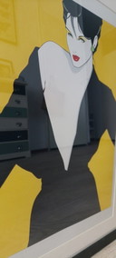 Affiche Pop Art Déco des années 80 de Patrick Nagel dans un cadre