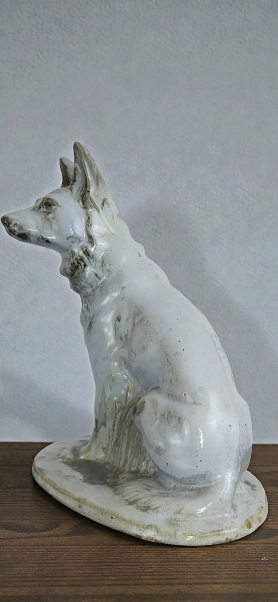 Earthenware Dog, Moulin Des Loups Orchies, Art Deco – Decorative Objects (photo 6 of 9)